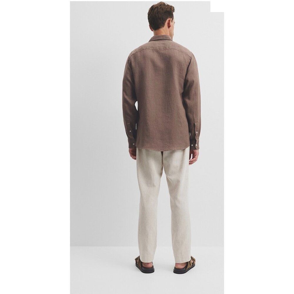 Country Road Brown Mens Dress Shirt - Picture 4 of 10